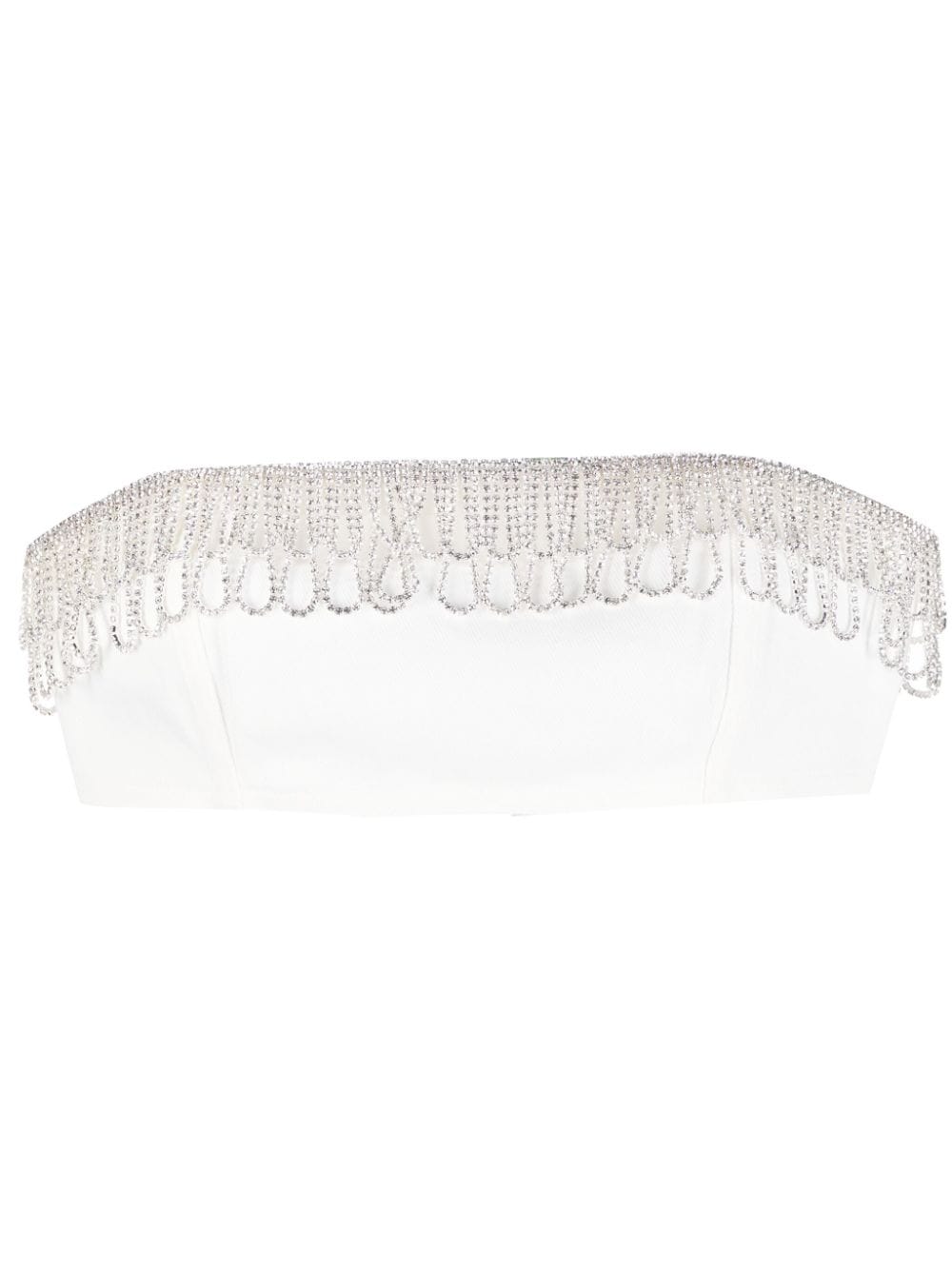 ROTATE BIRGER CHRISTENSEN crystal-embellished bandeau top - White von ROTATE BIRGER CHRISTENSEN