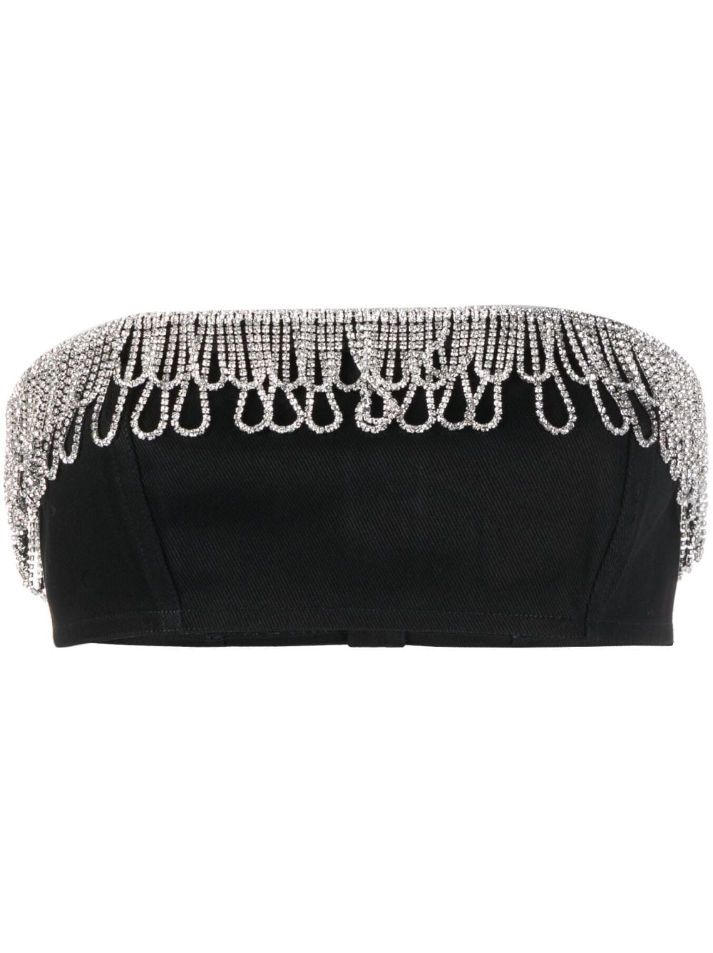 ROTATE BIRGER CHRISTENSEN crystal-embellished bandeau top - Black von ROTATE BIRGER CHRISTENSEN