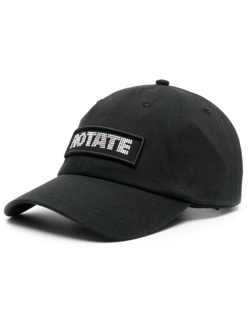 ROTATE BIRGER CHRISTENSEN crystal-embellished logo baseball cap - Black von ROTATE BIRGER CHRISTENSEN