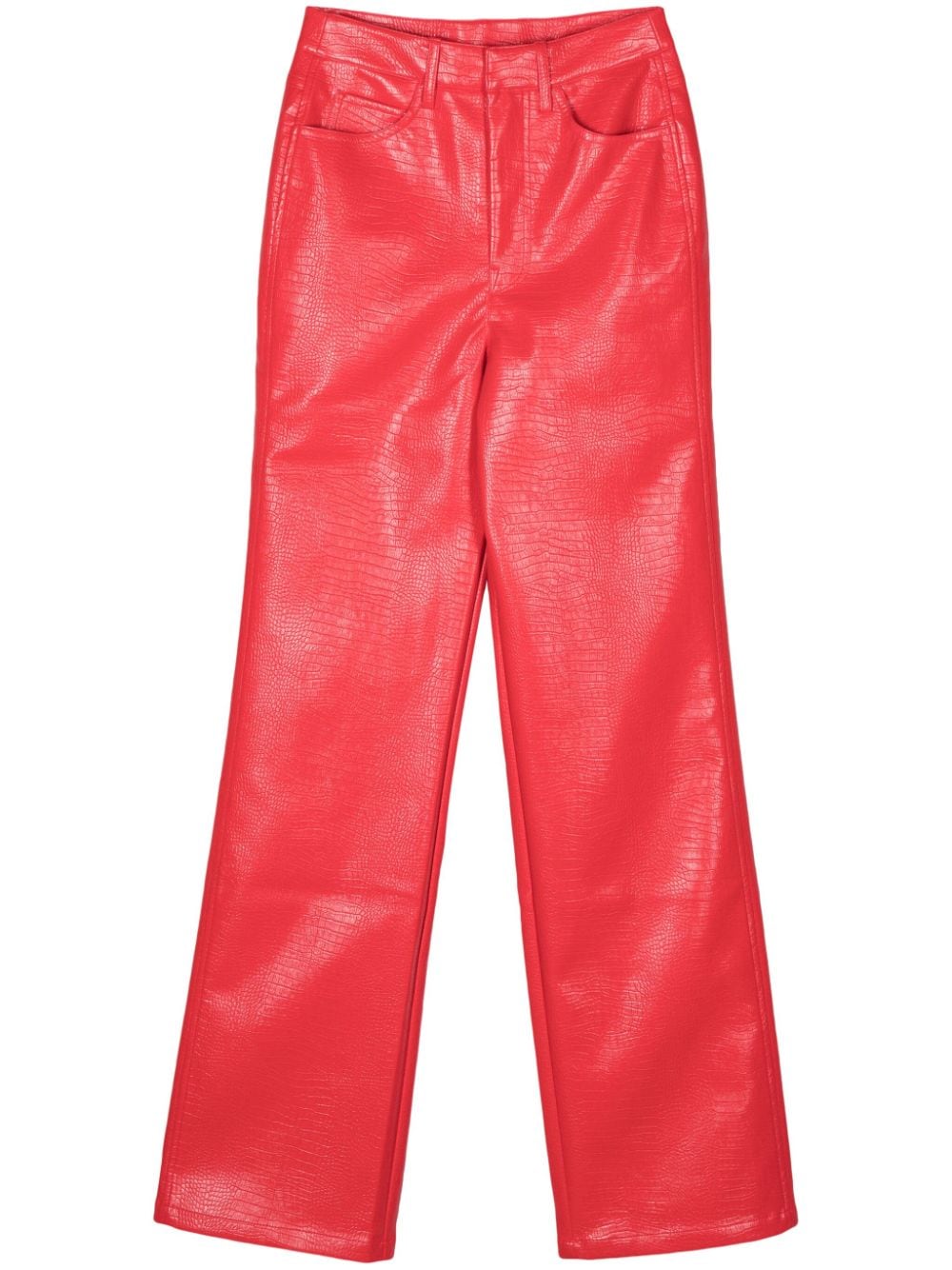 ROTATE BIRGER CHRISTENSEN faux-leather straight-leg trousers - Red von ROTATE BIRGER CHRISTENSEN