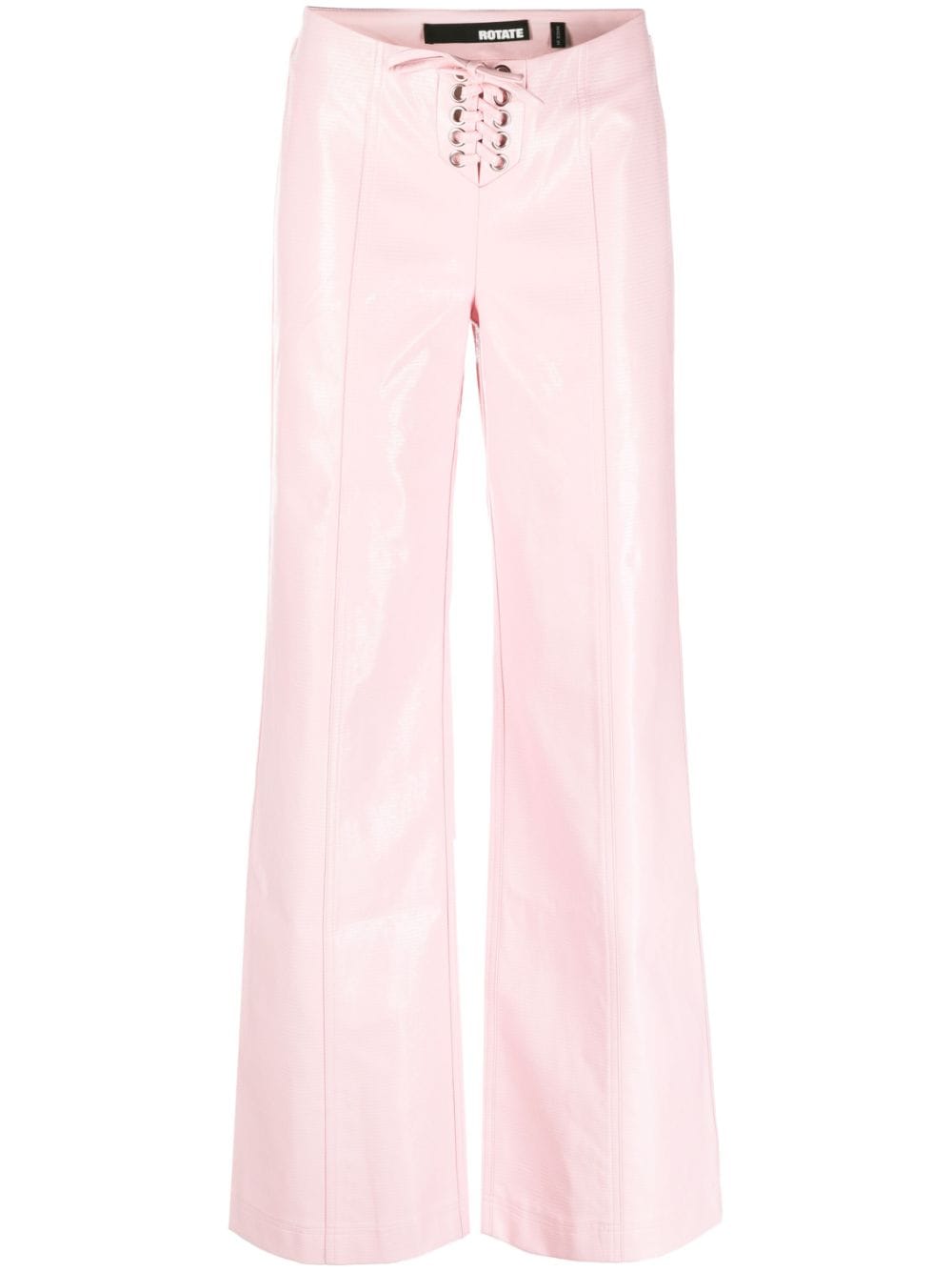 ROTATE BIRGER CHRISTENSEN lace-up wide-leg trousers - Pink von ROTATE BIRGER CHRISTENSEN