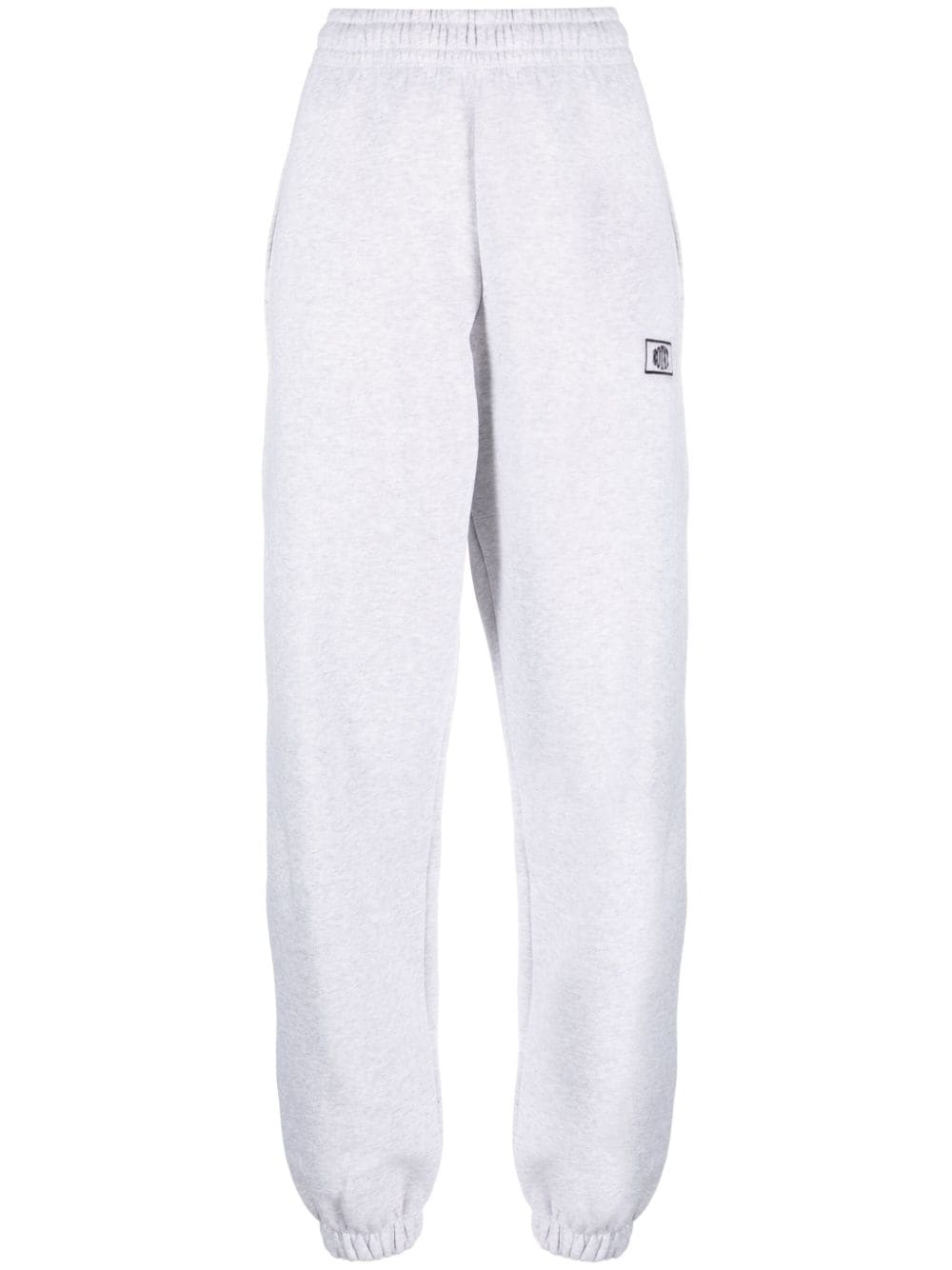 ROTATE BIRGER CHRISTENSEN logo-embroidered organic cotton track pants - Grey von ROTATE BIRGER CHRISTENSEN