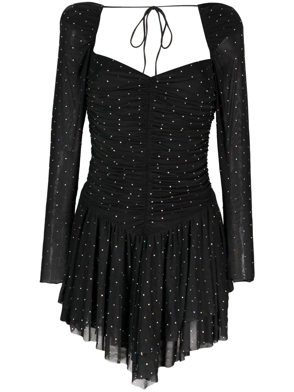 ROTATE BIRGER CHRISTENSEN rhinestone-embellished mesh dress - Black von ROTATE BIRGER CHRISTENSEN