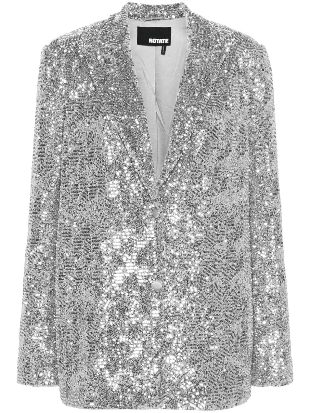 ROTATE BIRGER CHRISTENSEN sequin-design blazer - Silver von ROTATE BIRGER CHRISTENSEN