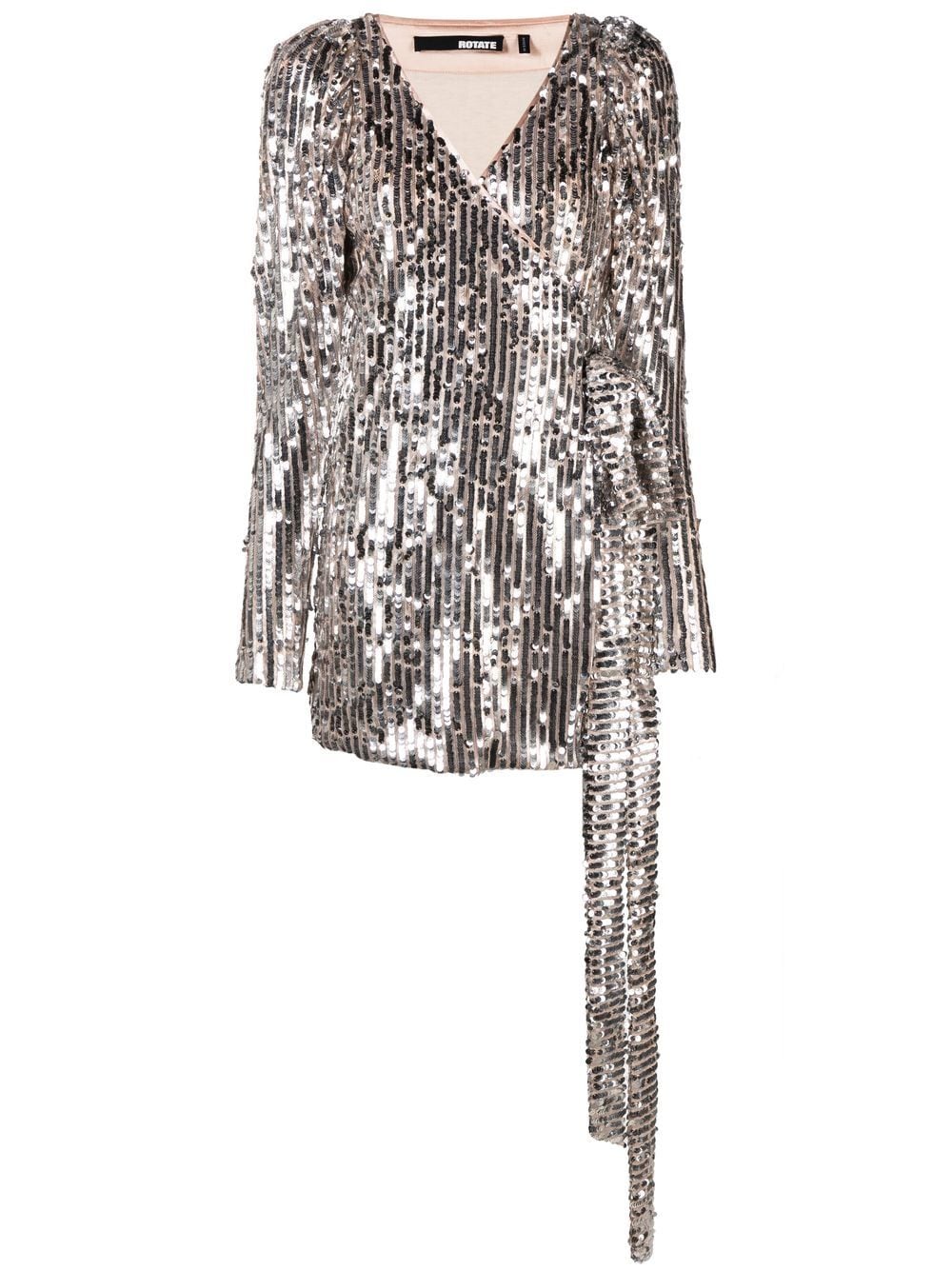 ROTATE BIRGER CHRISTENSEN sequin-embellished V-neck dress - Silver von ROTATE BIRGER CHRISTENSEN