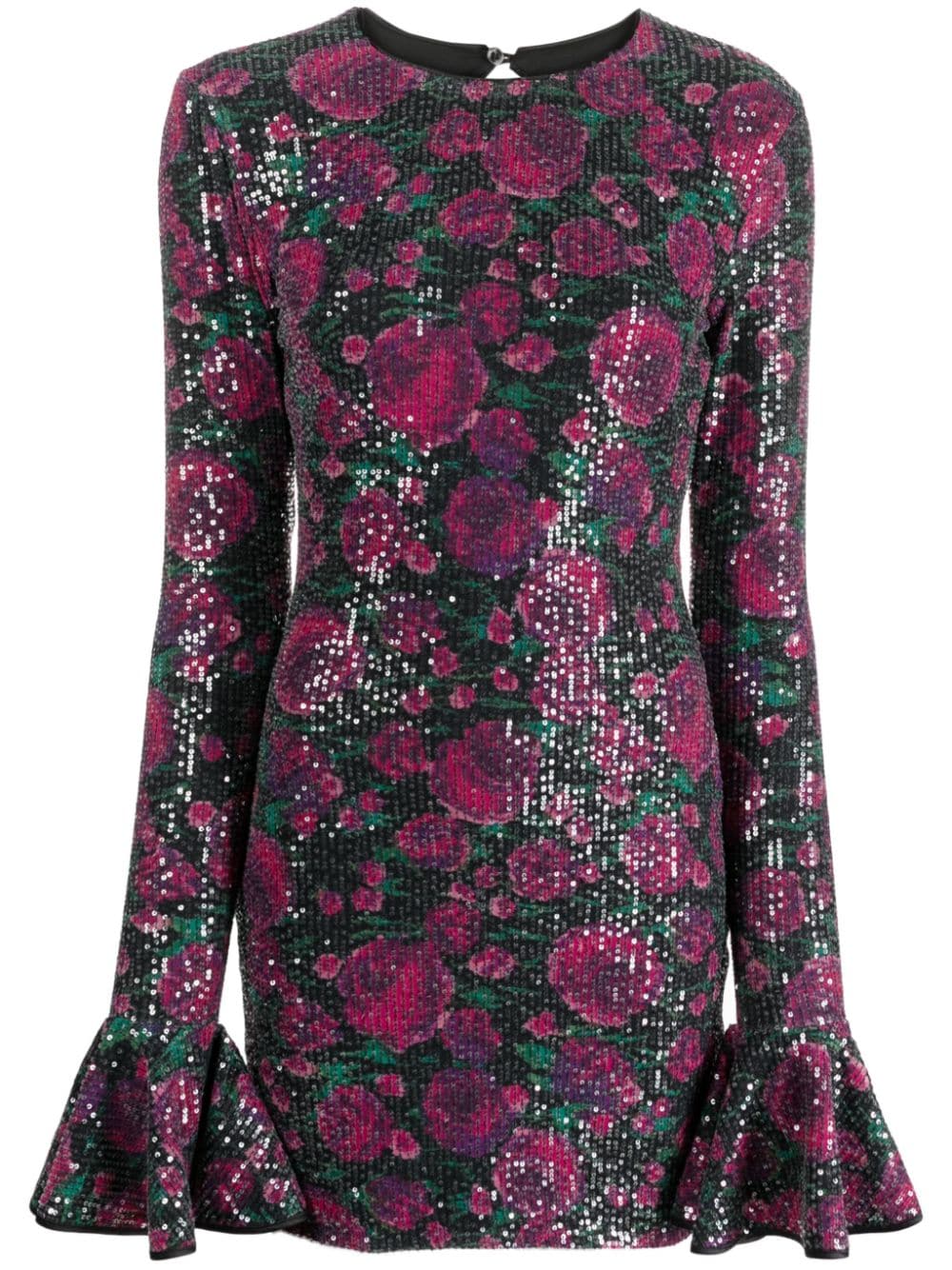 ROTATE BIRGER CHRISTENSEN sequin-embellished open-back minidress - Pink von ROTATE BIRGER CHRISTENSEN