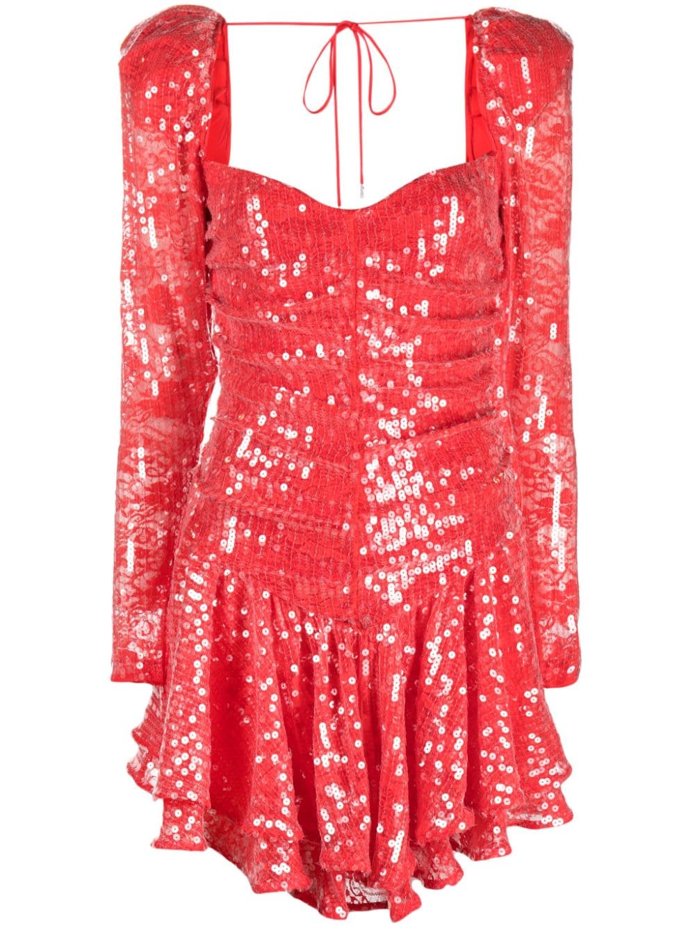 ROTATE BIRGER CHRISTENSEN sequinned lace minidress - Red von ROTATE BIRGER CHRISTENSEN