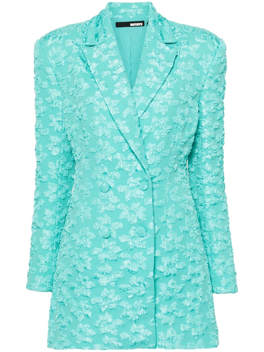 ROTATE BIRGER CHRISTENSEN textured double-breasted blazer - Green von ROTATE BIRGER CHRISTENSEN