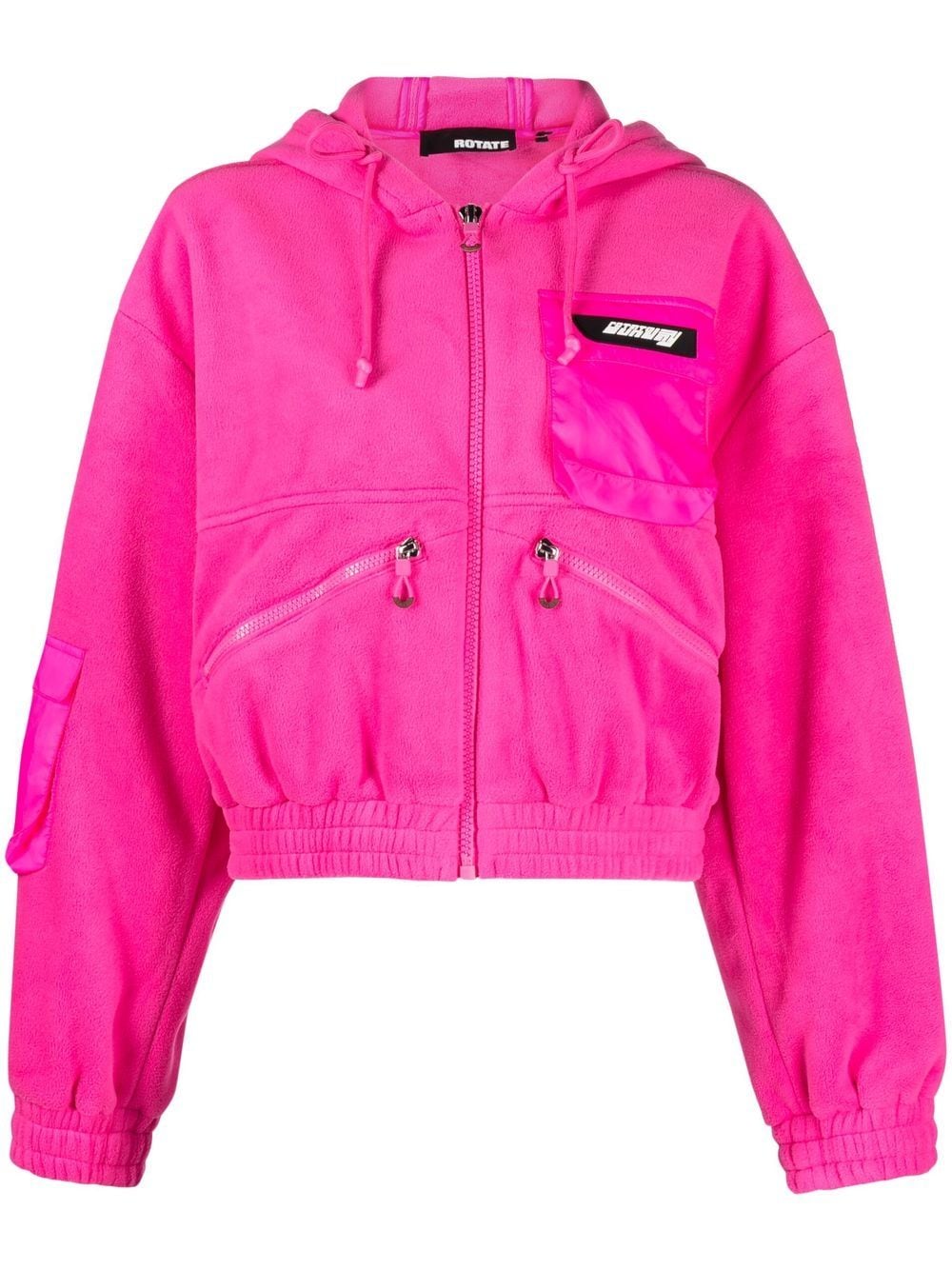 ROTATE BIRGER CHRISTENSEN zip-fastening cropped jacket - Pink von ROTATE BIRGER CHRISTENSEN