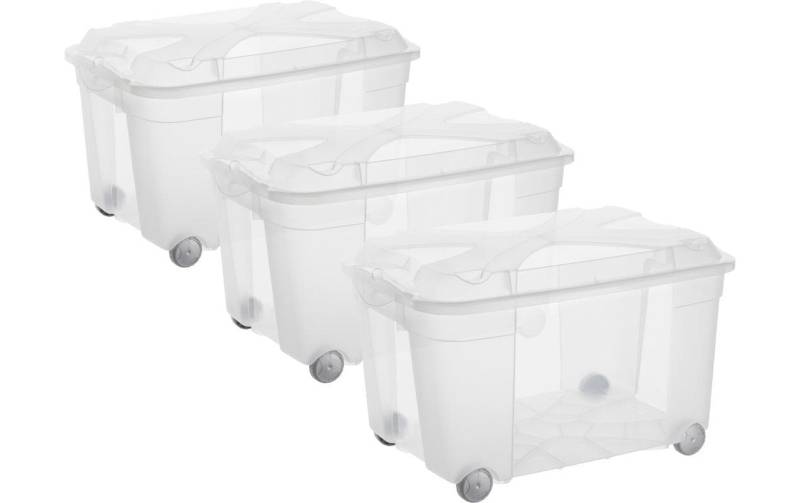 ROTHO Aufbewahrungsbox »Roller4 EASY Transparent, 3 tlg.«, (3 St.) von ROTHO