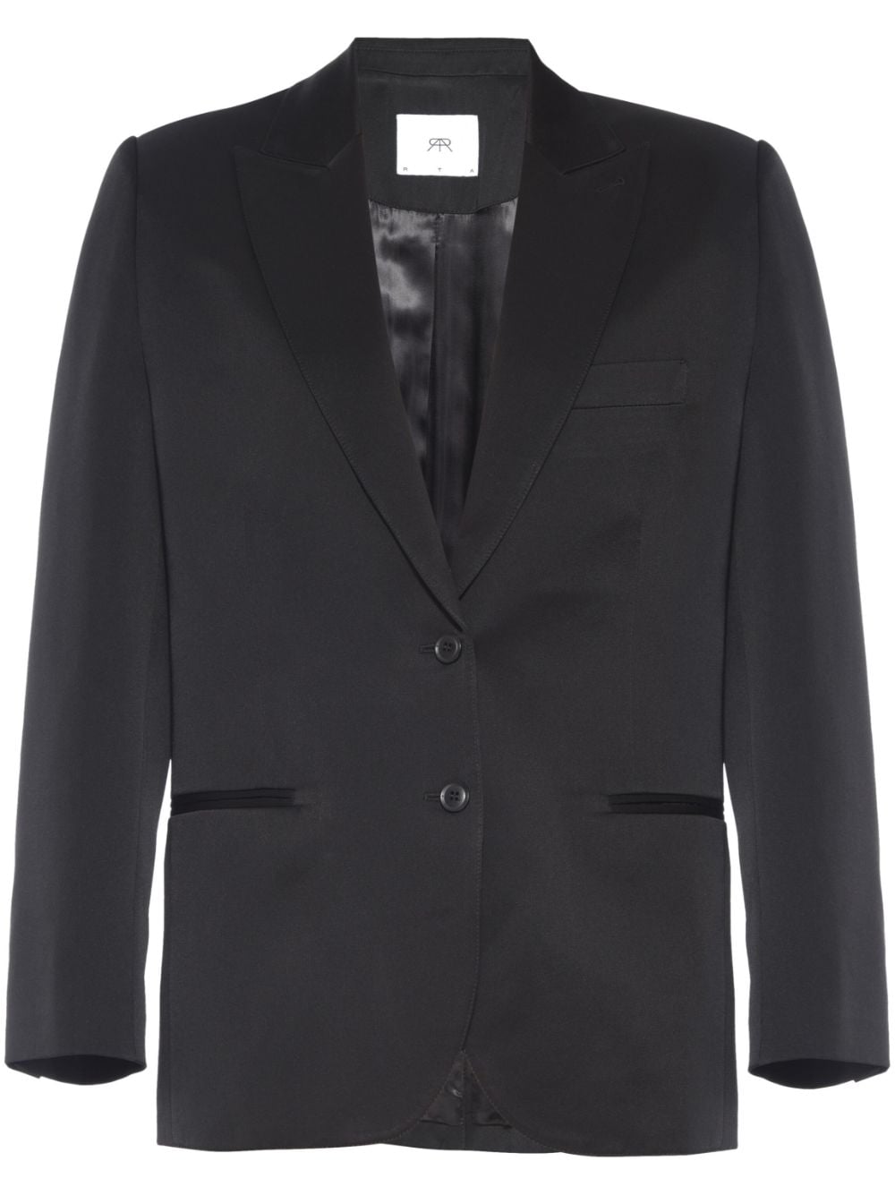 RTA single-breasted long-sleeved blazer - Black von RTA