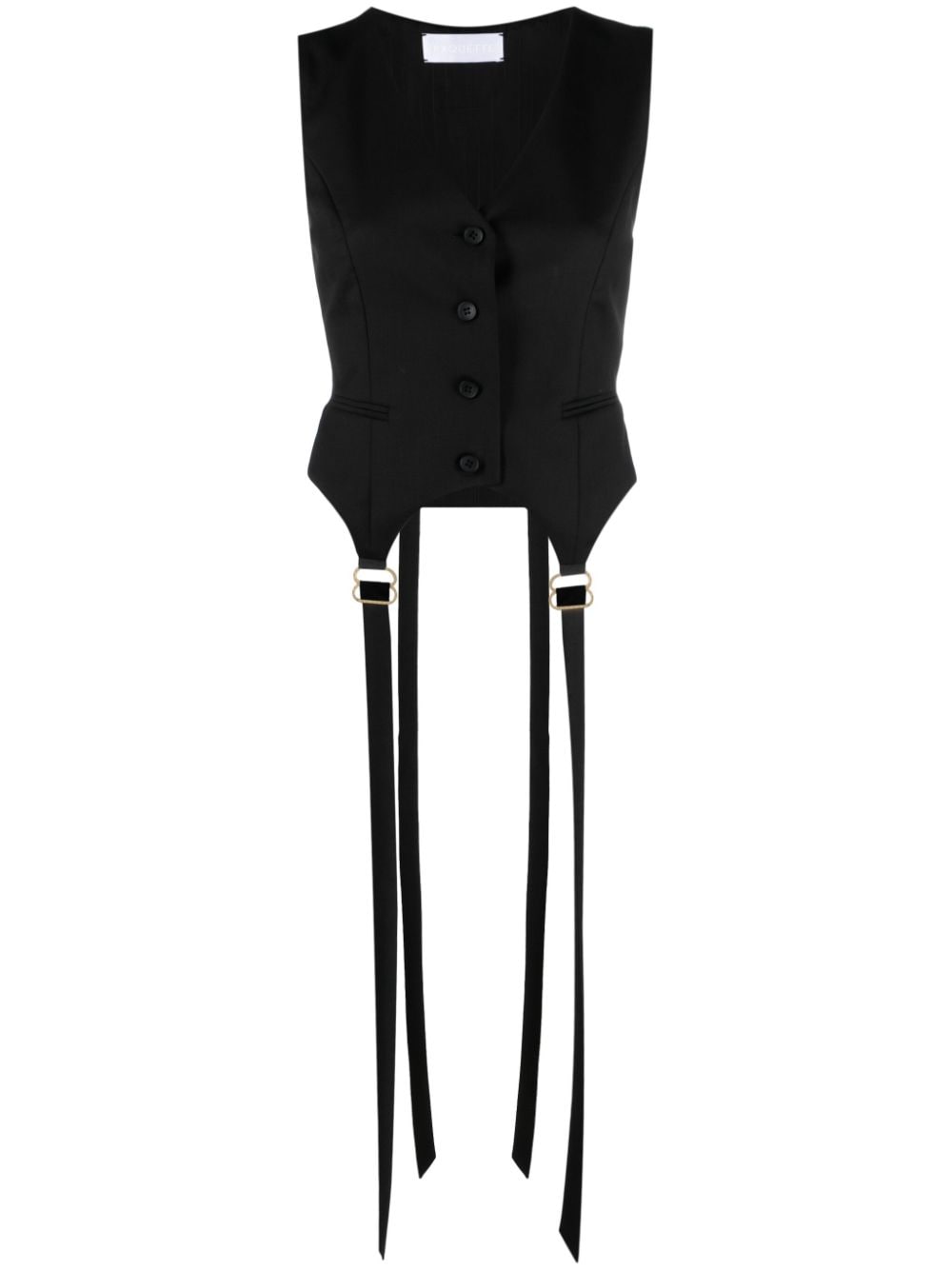 RXQUETTE Punky tailored waistcoat - Black von RXQUETTE