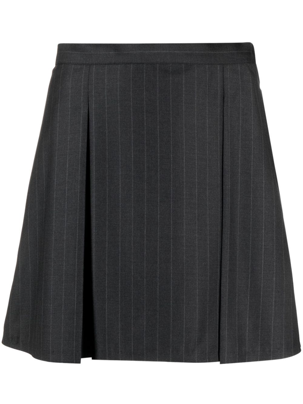 RXQUETTE pleated pinstripe miniskirt - Grey von RXQUETTE