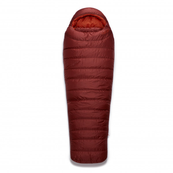 Rab - Ascent 900 - Daunenschlafsack Gr bis 200 cm Körperlänge rot von Rab