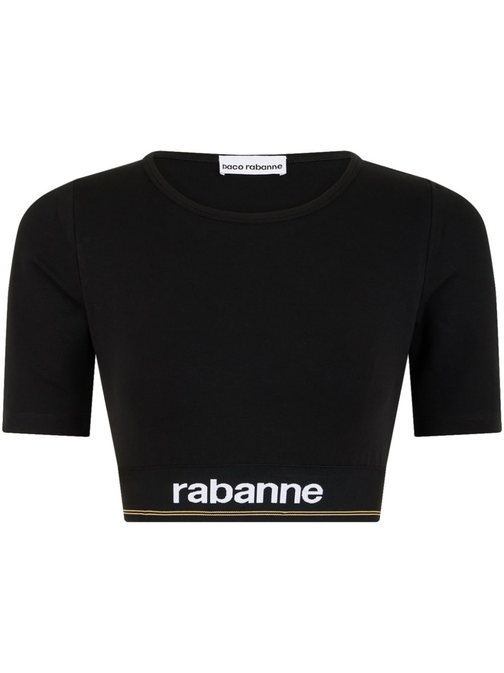 Rabanne Bodyline cropped T-shirt - Black von Rabanne