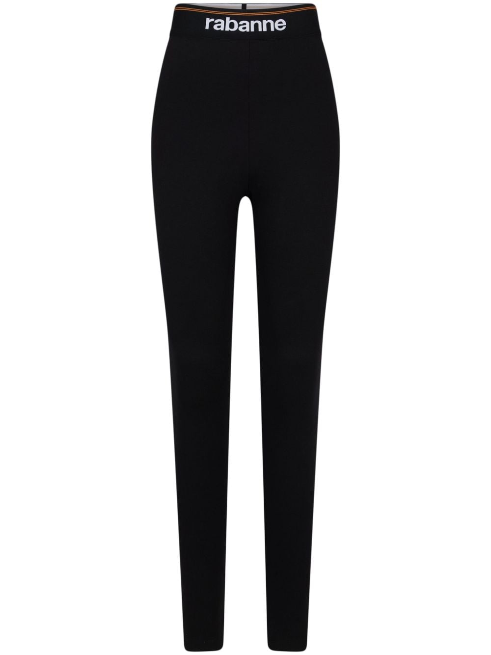Rabanne Bodyline logo-waistband leggings - Black von Rabanne