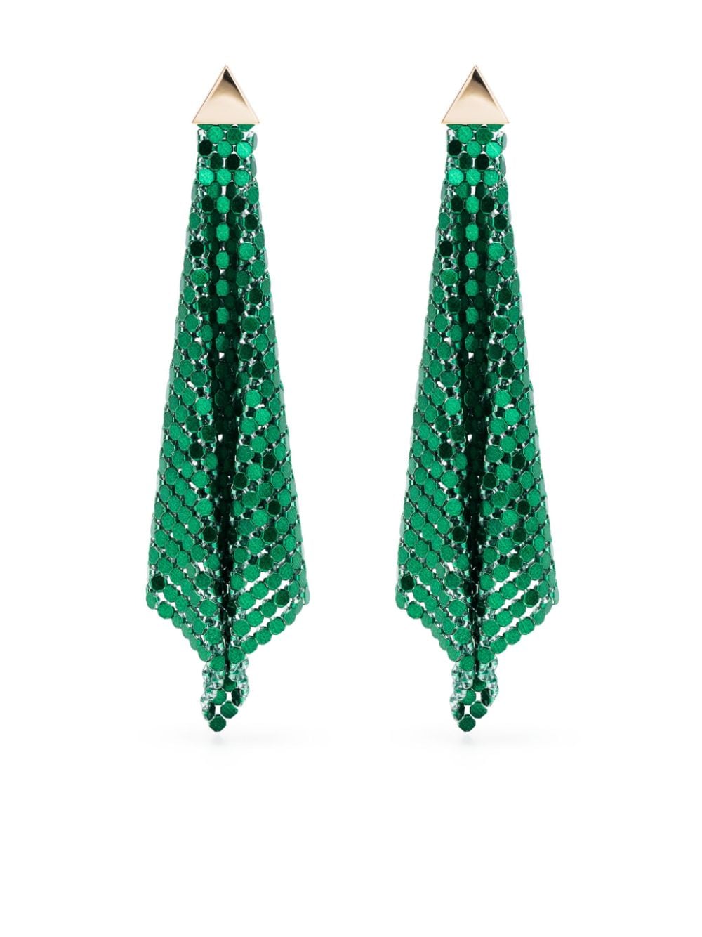 Rabanne Flow Pixel earrings - Green von Rabanne