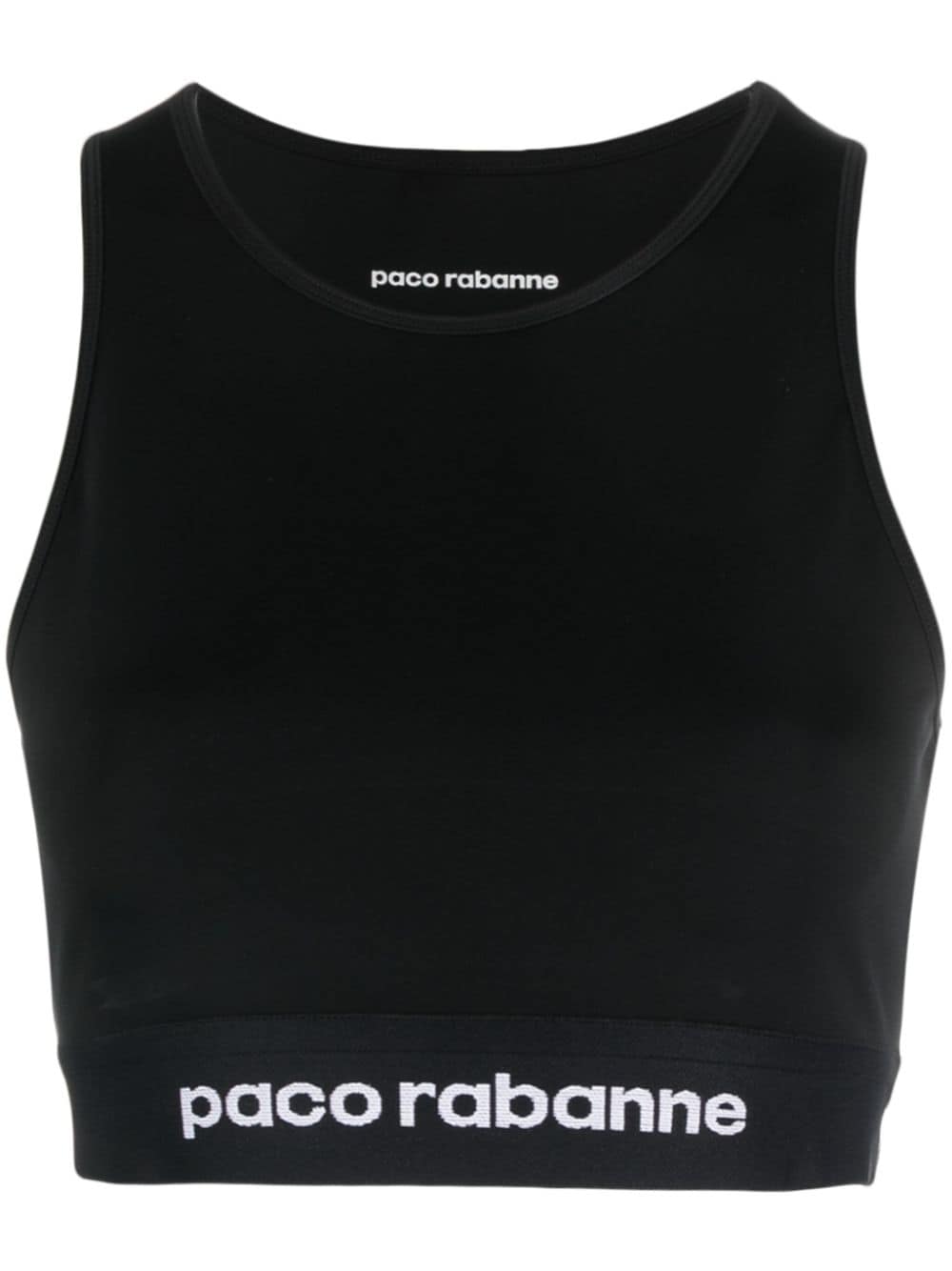 Rabanne Jersey Bodyline sports bra - Black von Rabanne