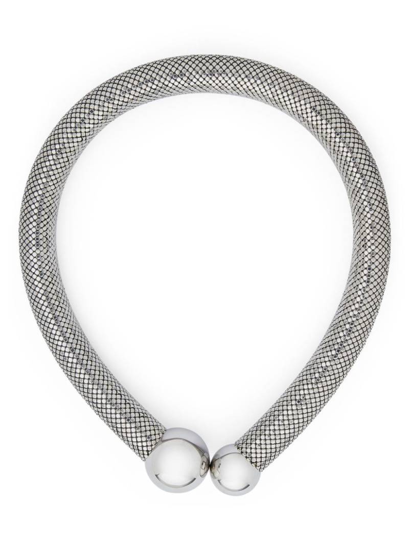 Rabanne Pixel chain-mail necklace - Silver von Rabanne