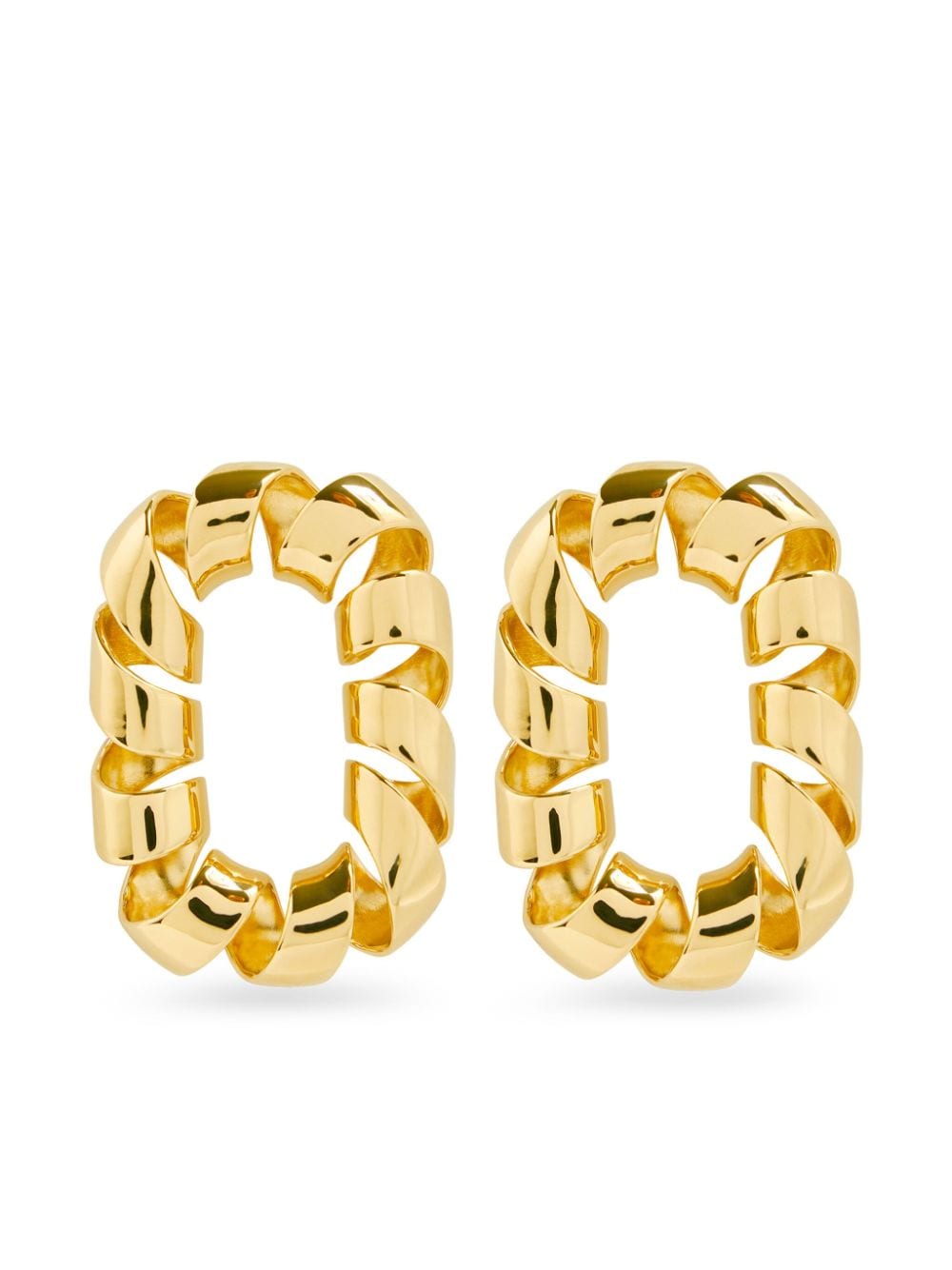Rabanne XL twisted link earrings - Gold von Rabanne