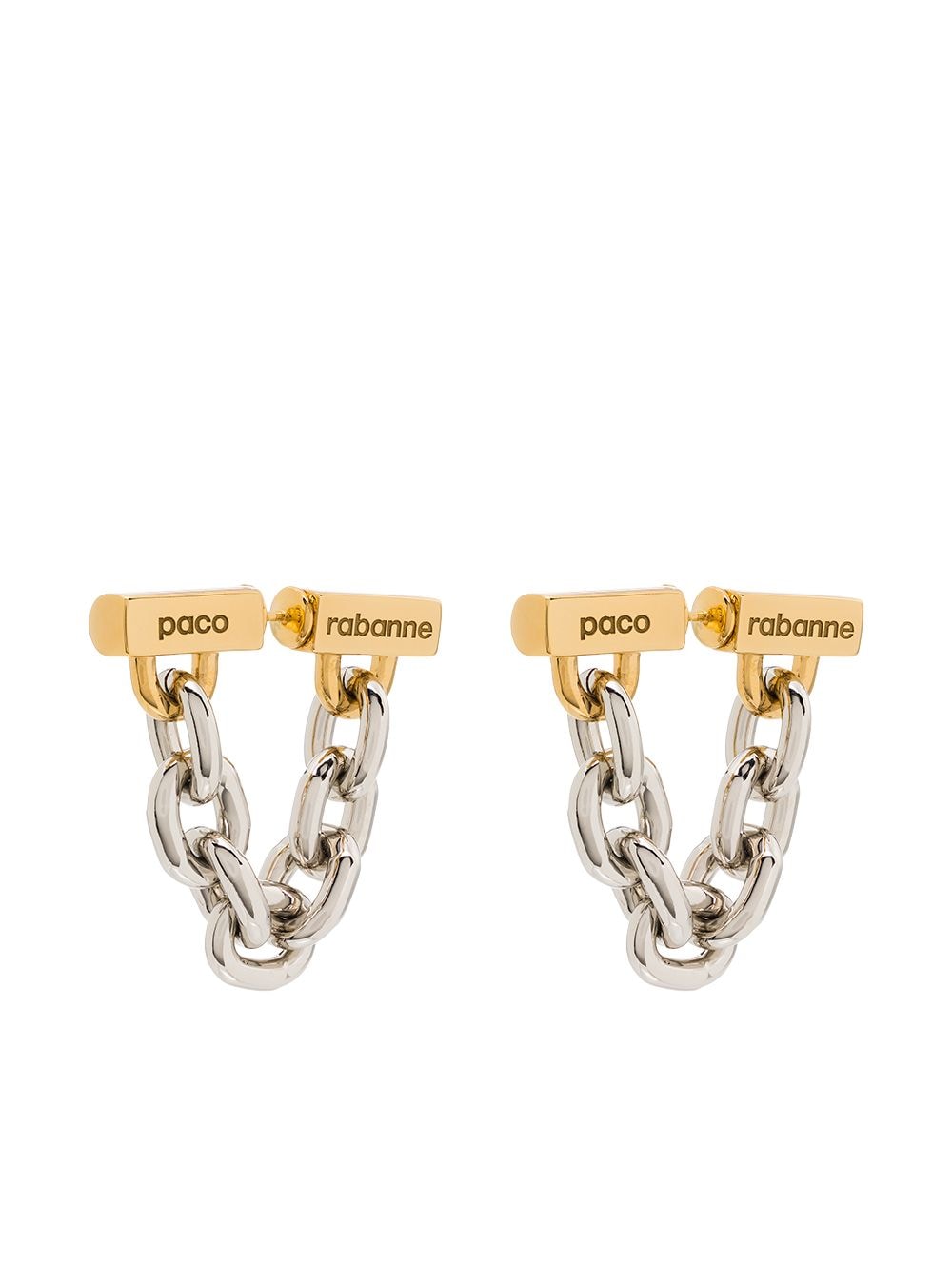 Rabanne chain-link earrings - Gold von Rabanne