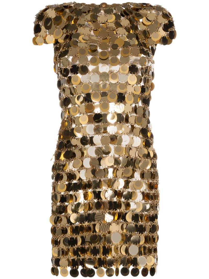 Rabanne chainmail mini dress - Gold von Rabanne