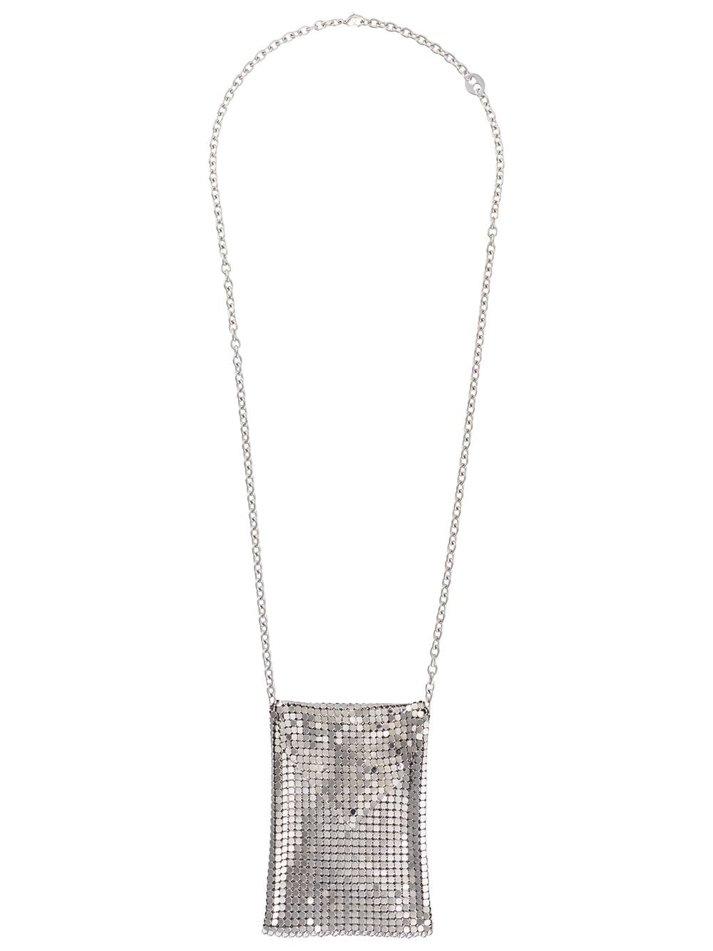 Rabanne mesh pendant necklace - Silver von Rabanne