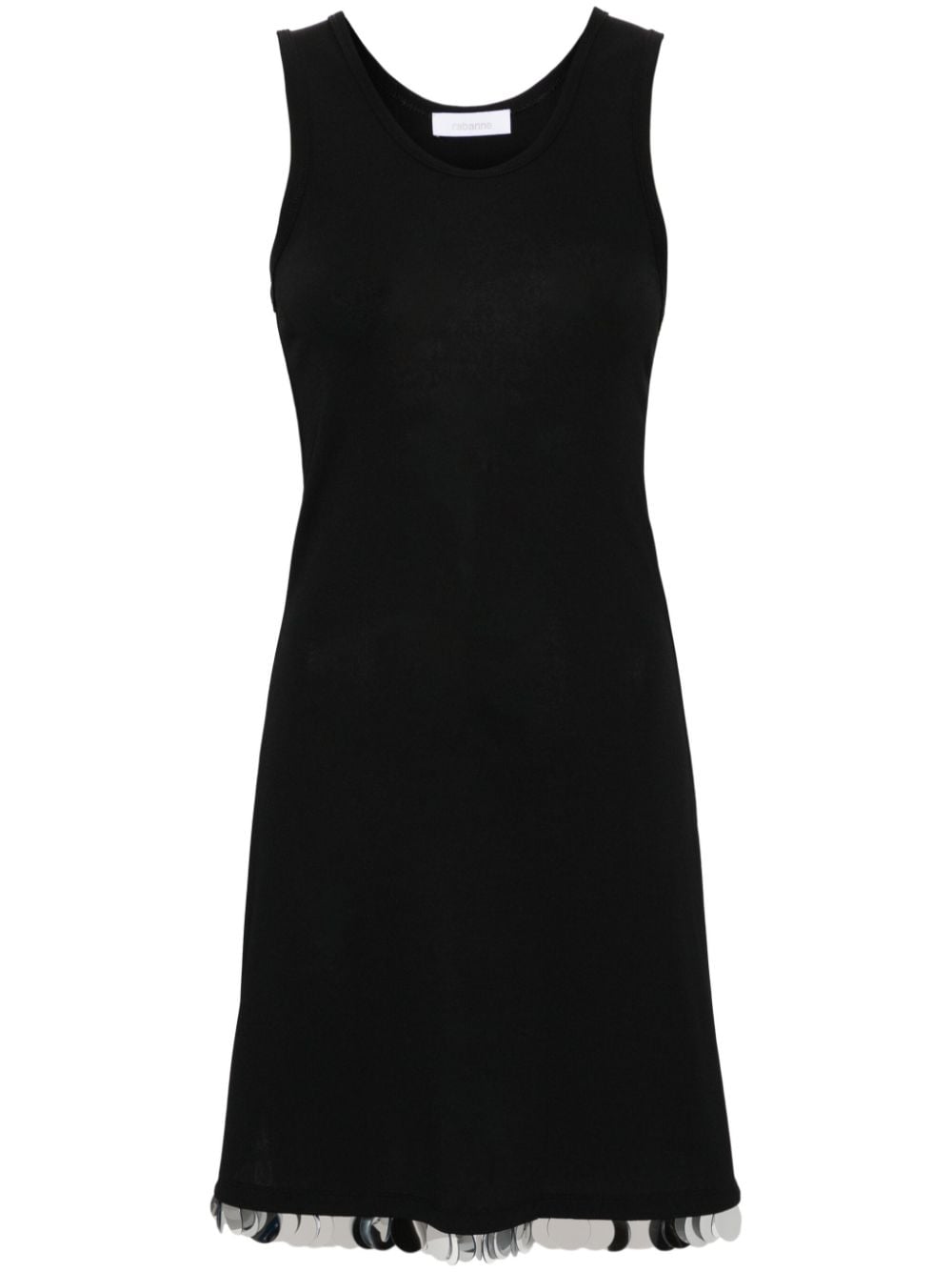 Rabanne paillete-detail sleeveless minidress - Black von Rabanne