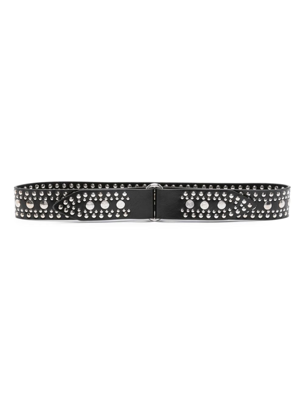 Rabanne rivet-detail stud-embellished leather belt - Black von Rabanne