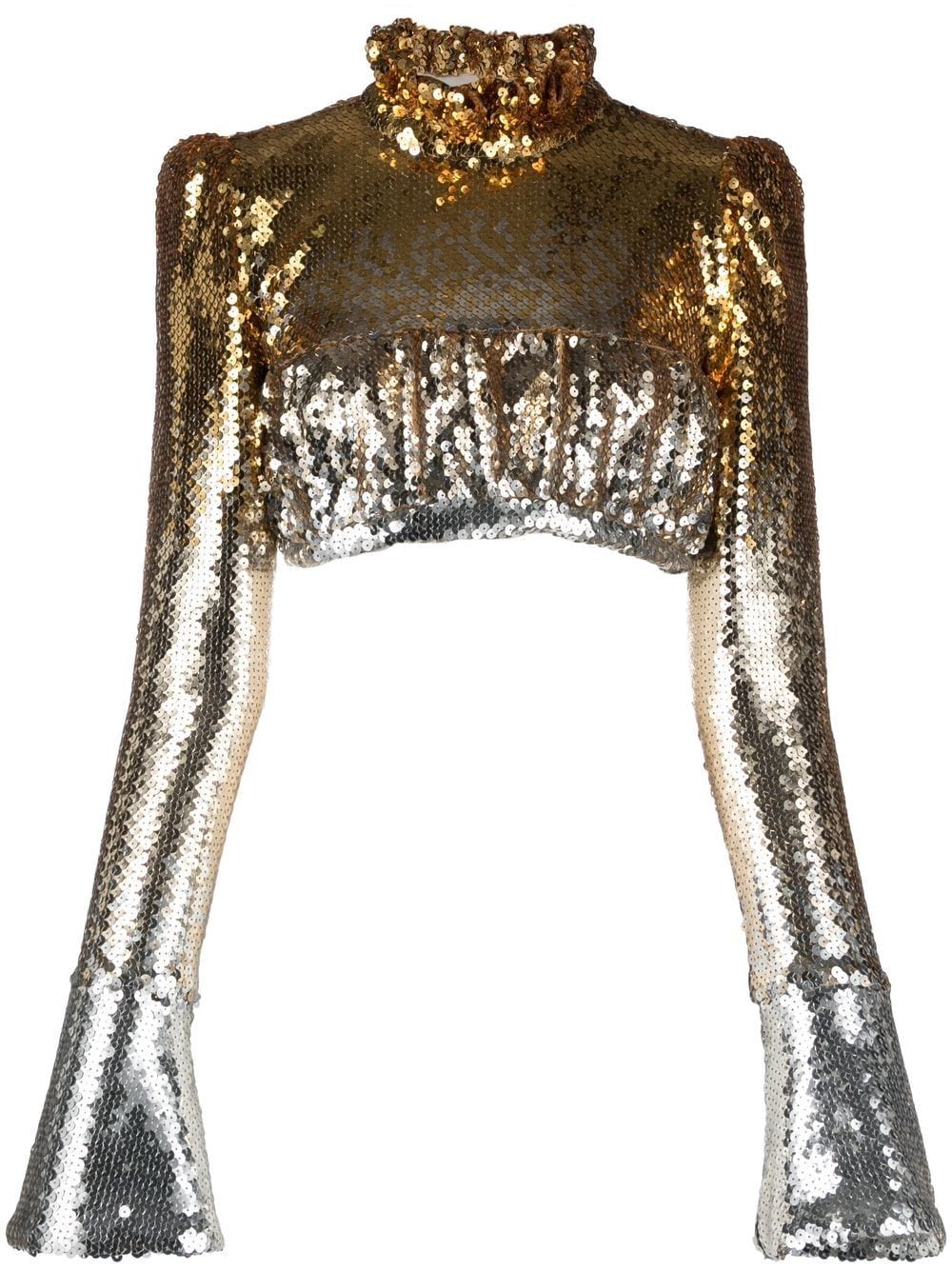 Rabanne sequin crop top - Gold von Rabanne