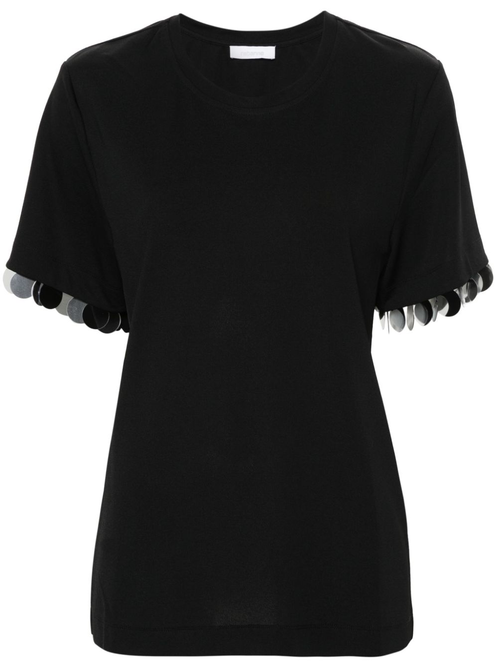 Rabanne sequin-detail T-shirt - Black von Rabanne