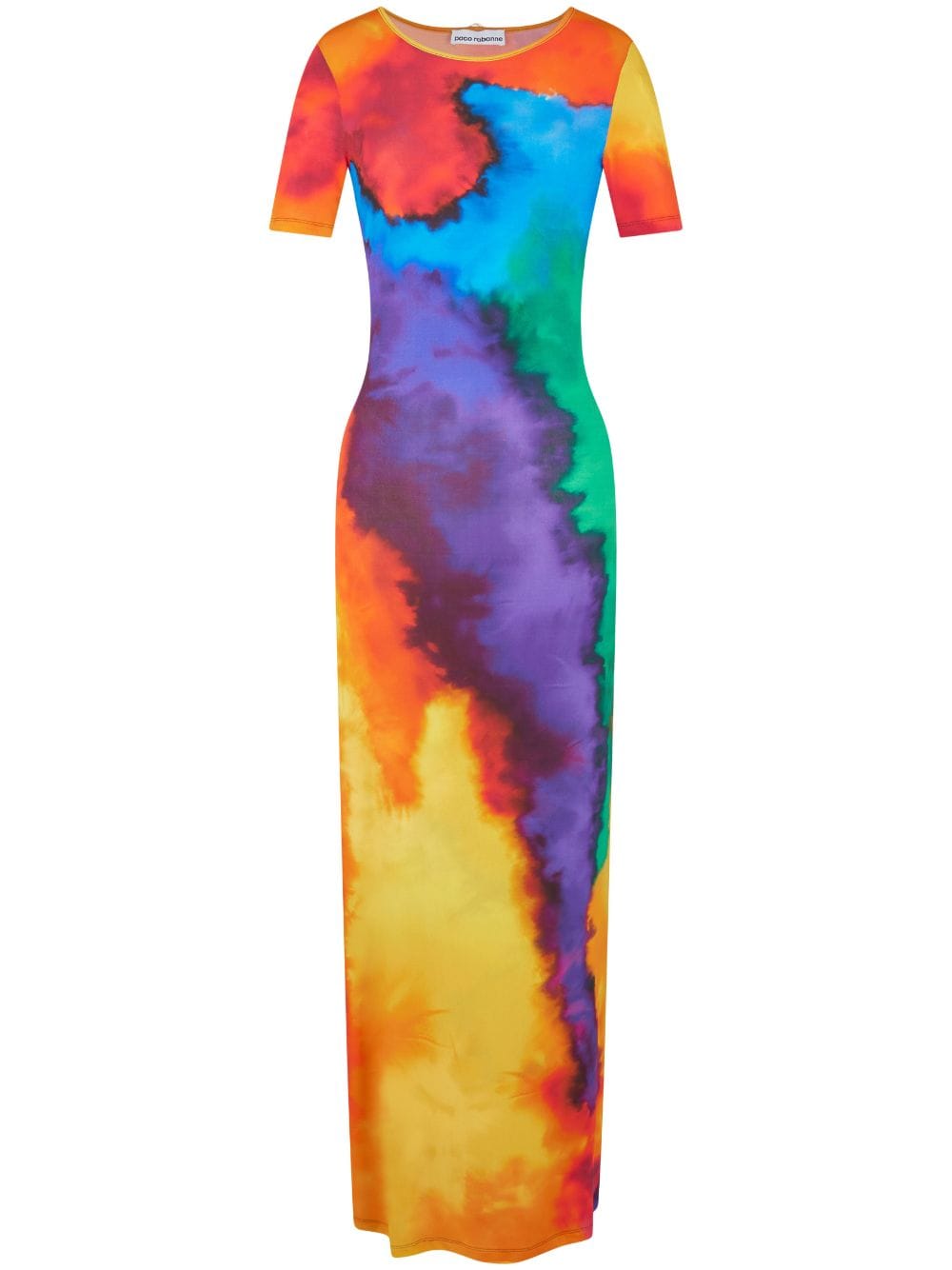 Rabanne tie-dye print maxi dress - Orange von Rabanne