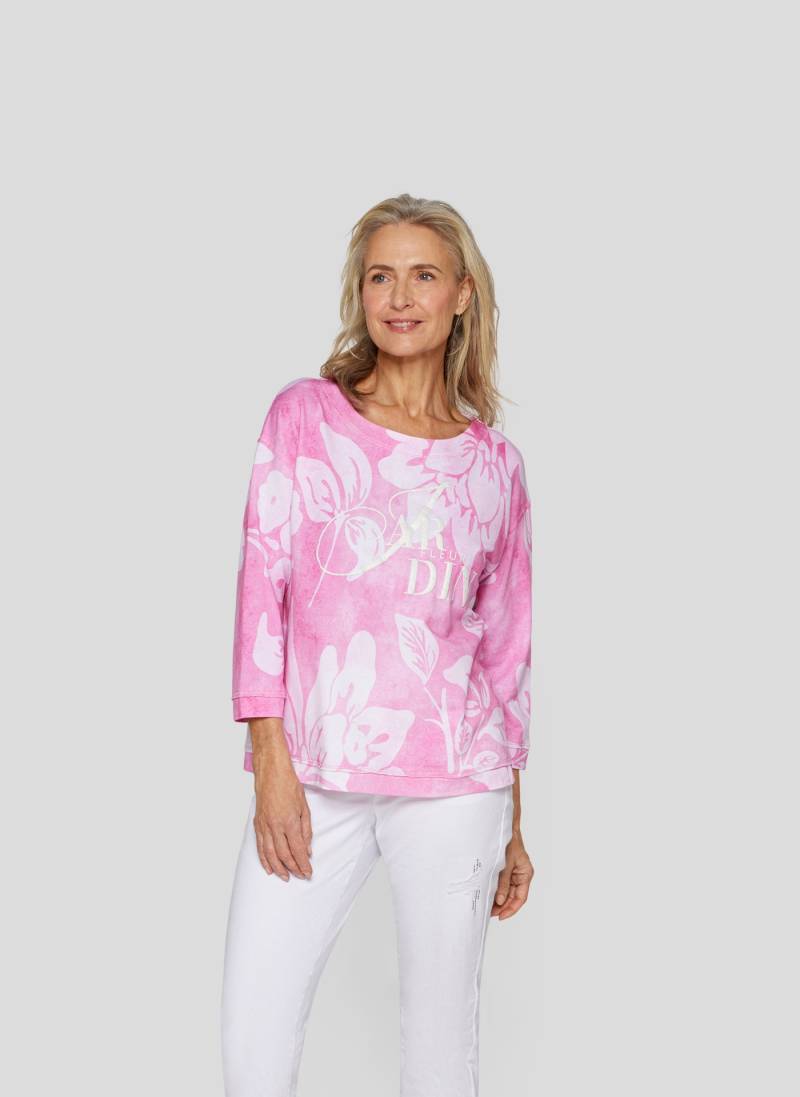 Rabe 3/4-Arm-Shirt, mit floralen Muster und Letter-Print von Rabe