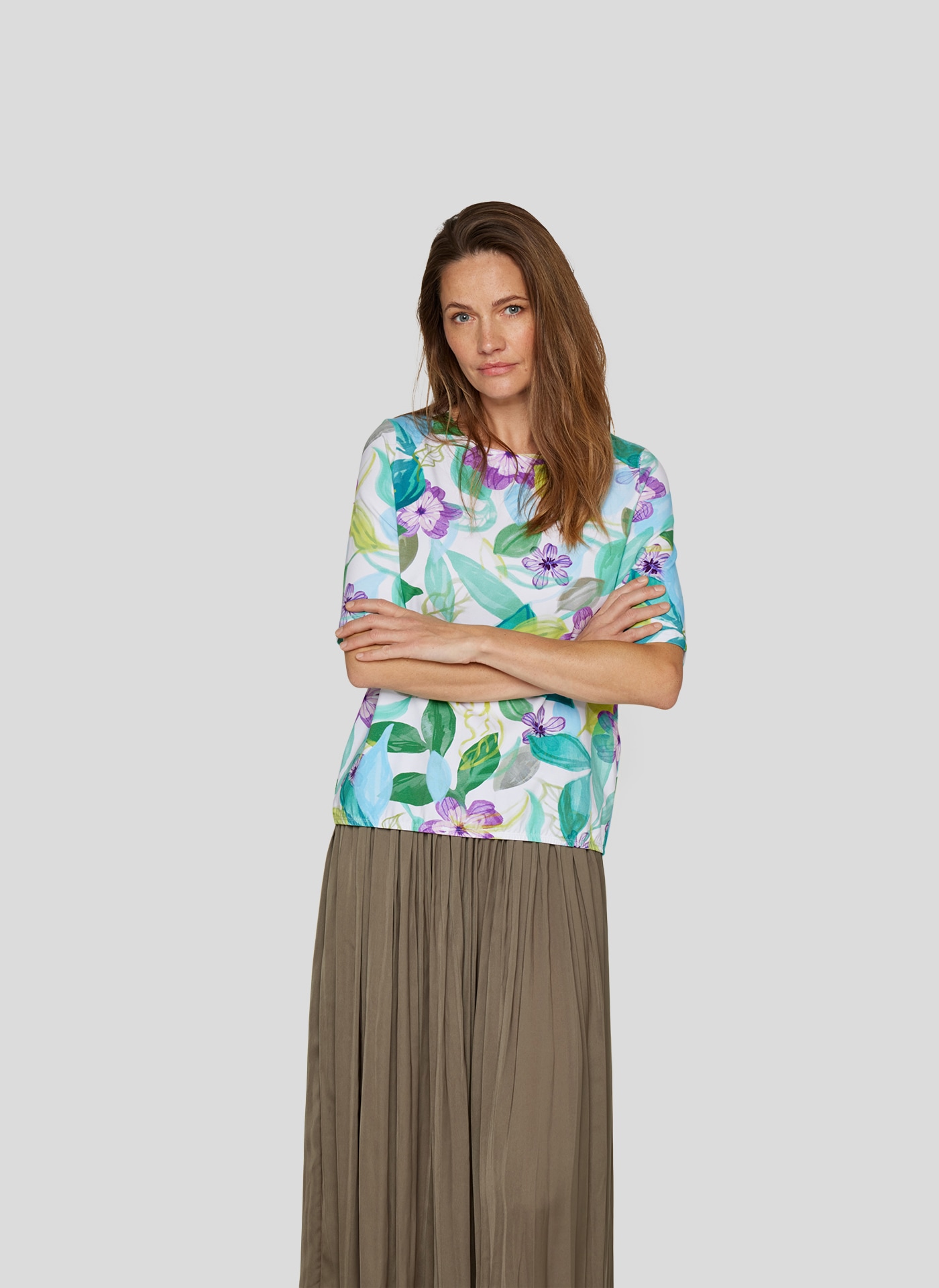 Rabe Kurzarmshirt, mit floralem Muster Rabe Kurzarmshirt, mit floralem Muster von Rabe