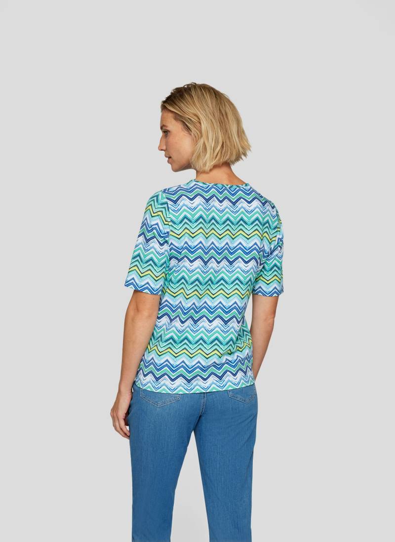 Rabe Rundhalsshirt, halbarm, mit grafischen Muster von Rabe