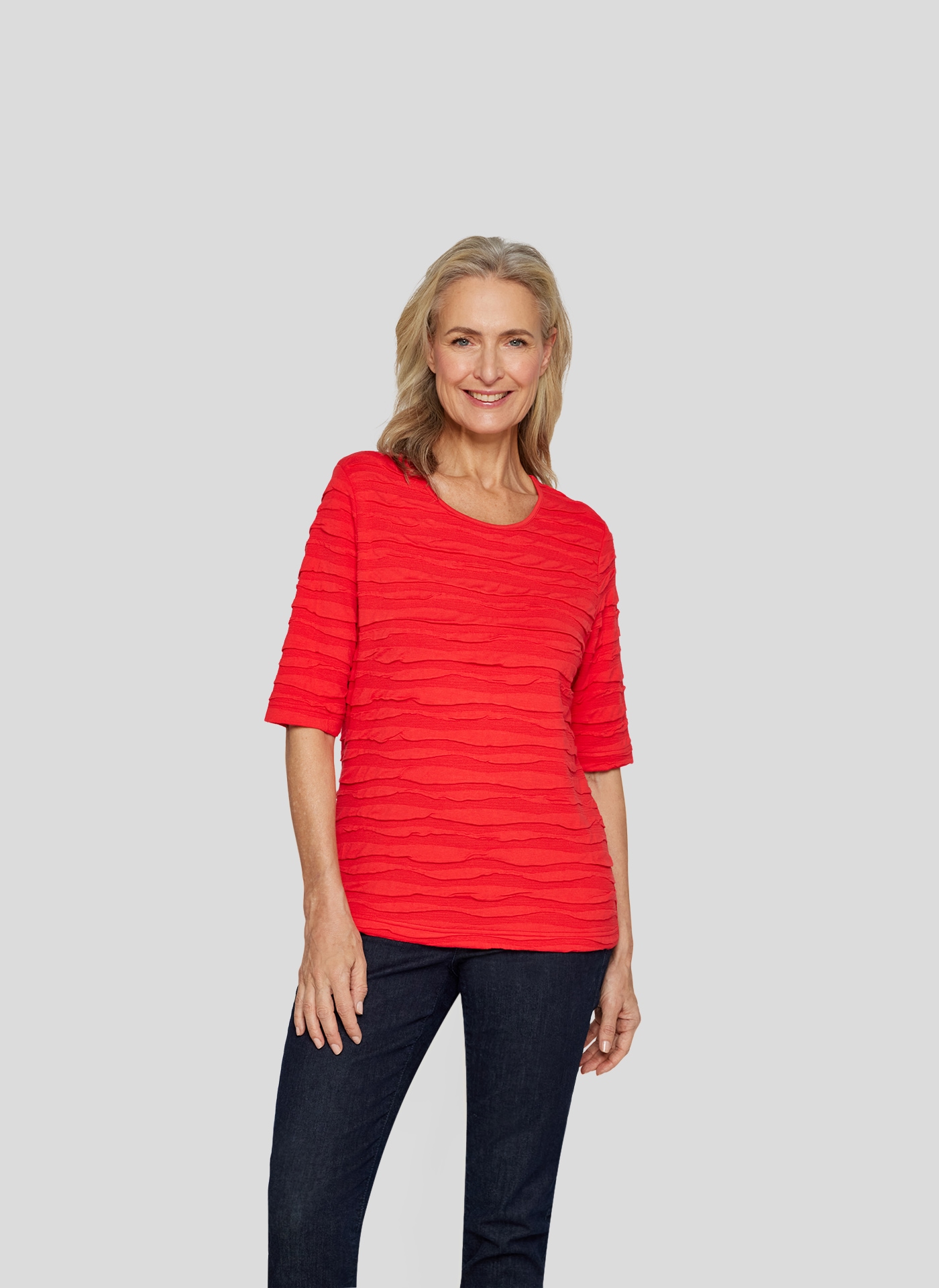 Rabe Rundhalsshirt, im Crinkle-Look Rabe Rundhalsshirt, im Crinkle-Look von Rabe