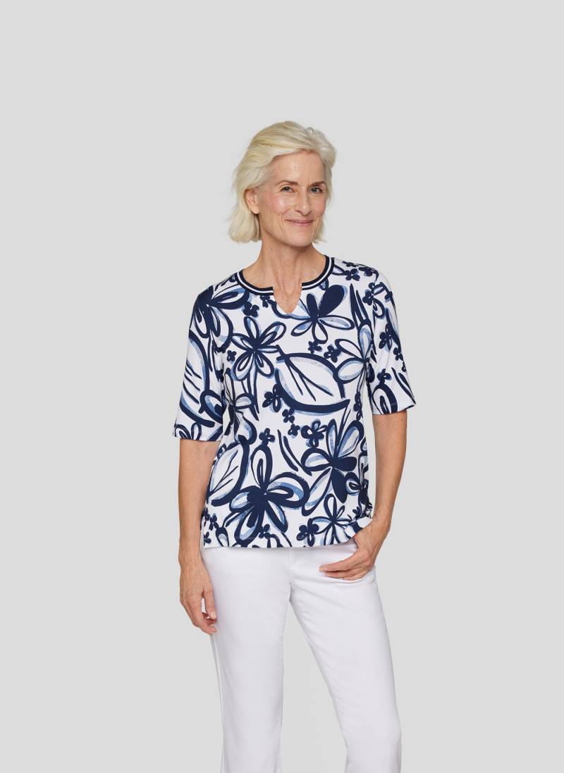 Rabe Rundhalsshirt, mit floralem Muster von Rabe