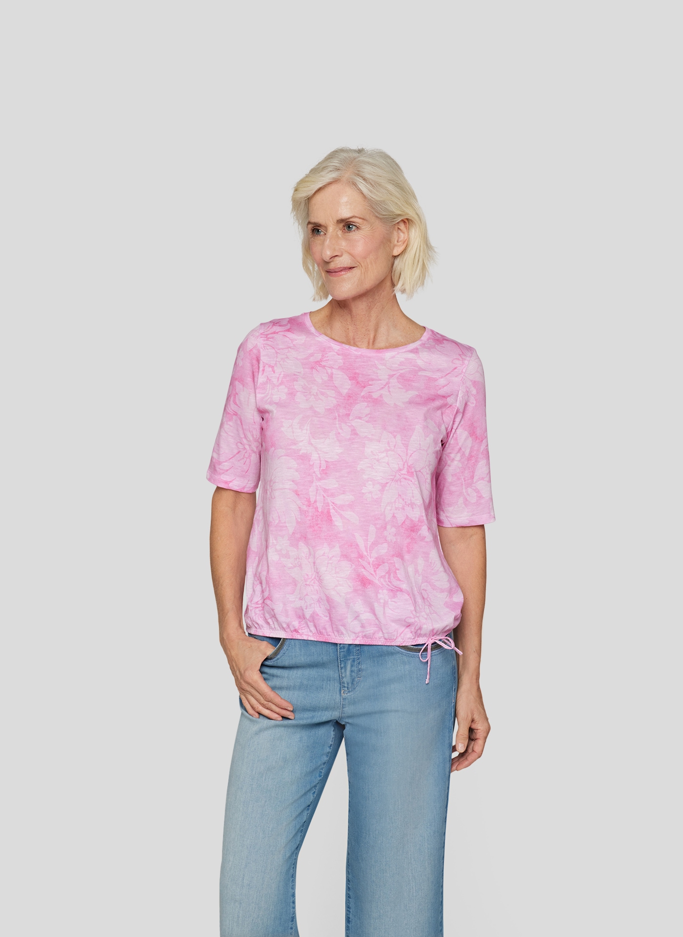 Rabe Rundhalsshirt, mit floralem Muster Rabe Rundhalsshirt, mit floralem Muster von Rabe