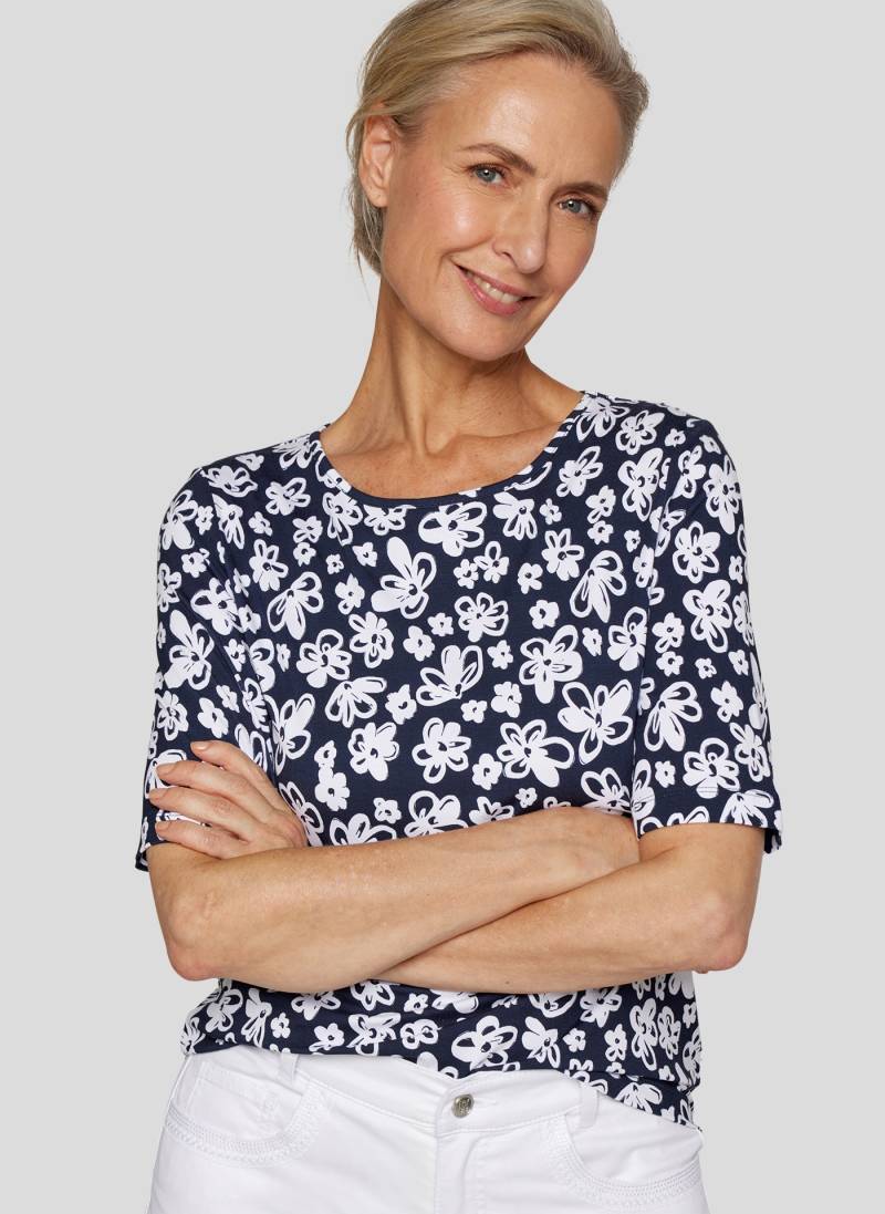 Rabe Rundhalsshirt, mit floralem Muster von Rabe