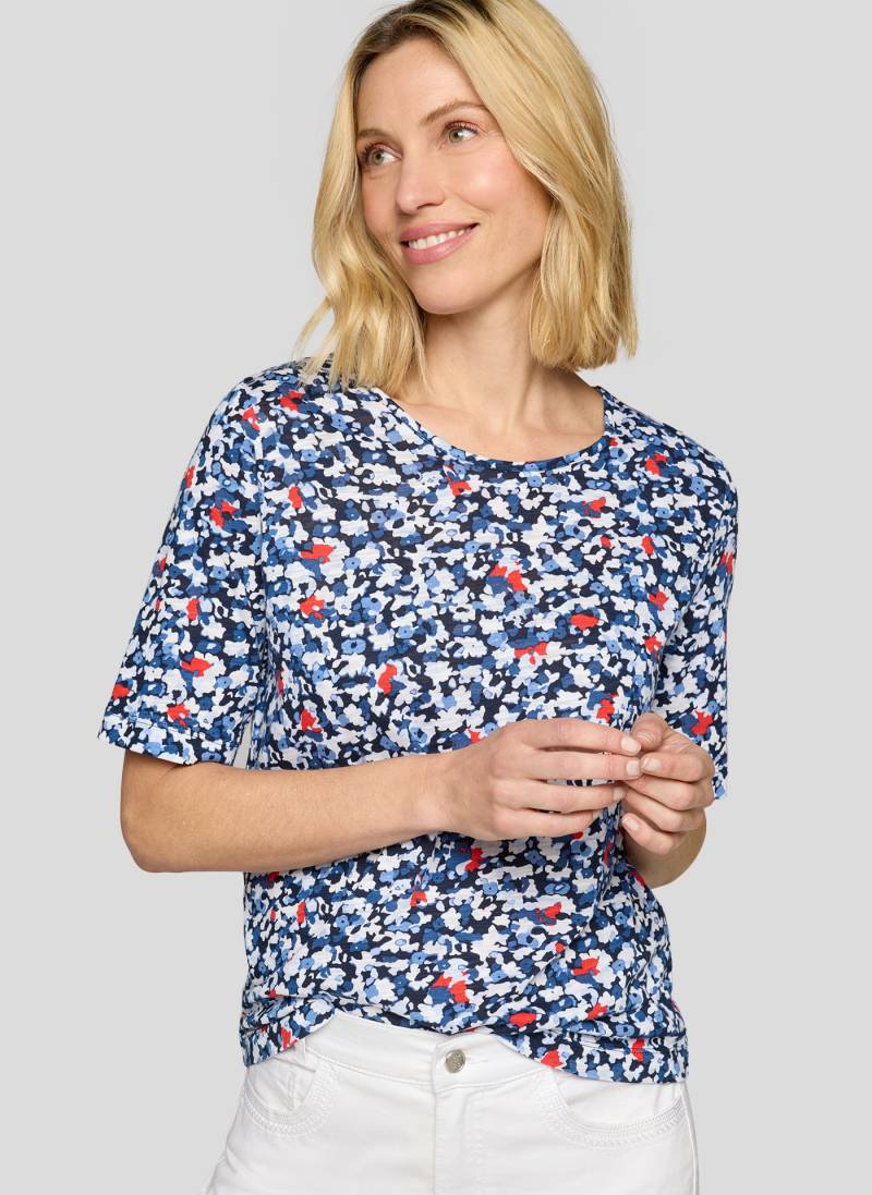 Rabe T-Shirt, gemustert und mit Viskose von Rabe