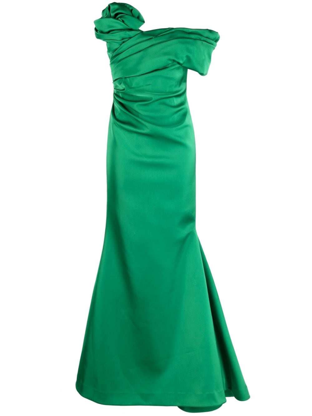 Rachel Gilbert Edan asymmetric mermaid maxi dress - Green von Rachel Gilbert