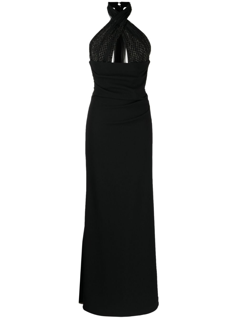 Rachel Gilbert Hayli halterneck gown dress - Black von Rachel Gilbert