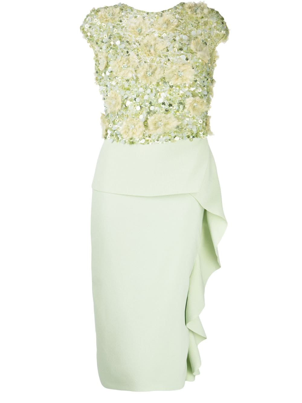 Rachel Gilbert Karla embellished midi dress - Green von Rachel Gilbert