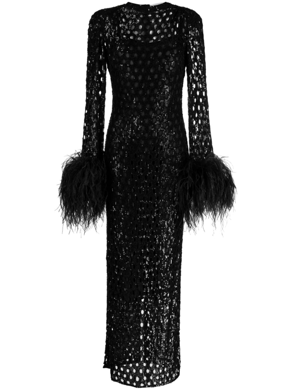 Rachel Gilbert Mara openwork maxi dress - Black von Rachel Gilbert