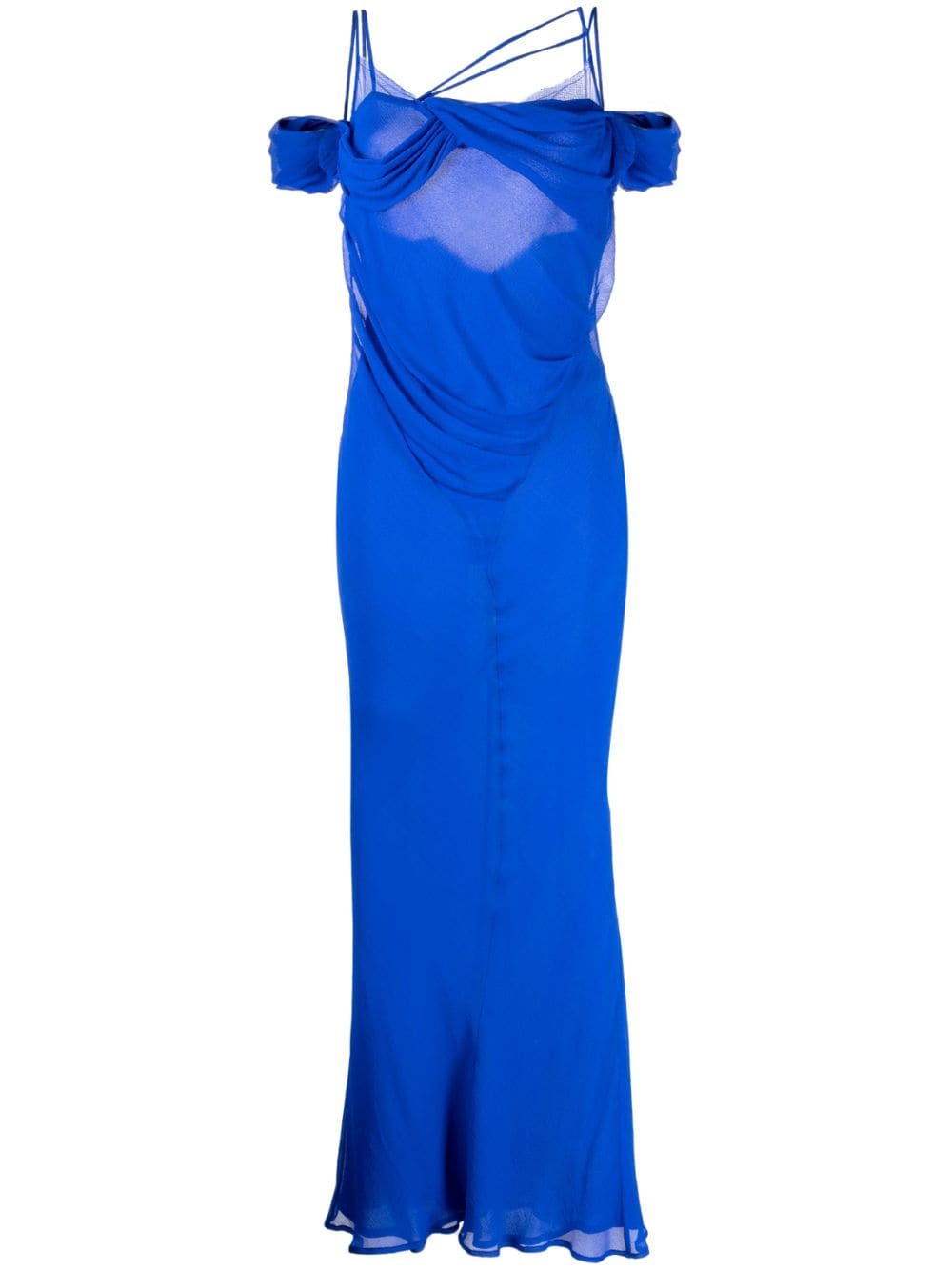 Rachel Gilbert Quinn silk maxi dress - Blue von Rachel Gilbert