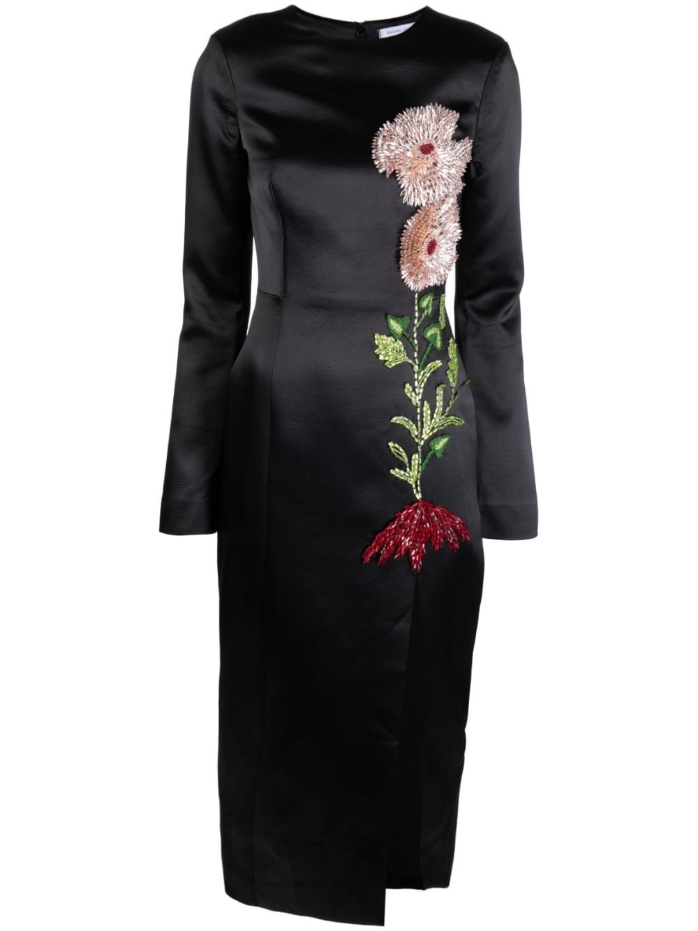 Rachel Gilbert Yolanda floral-embroidery midi dress - Black von Rachel Gilbert
