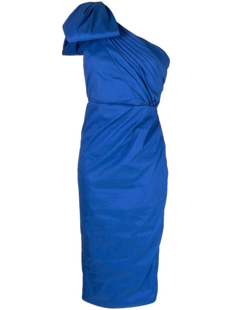 Rachel Gilbert one-shoulder midi dress - Blue von Rachel Gilbert