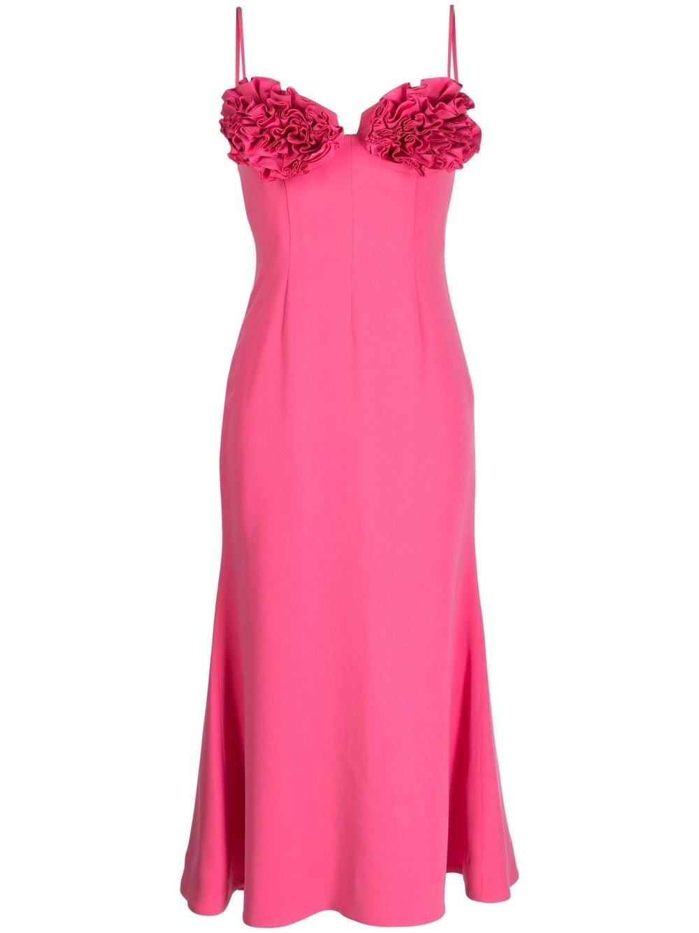 Rachel Gilbert ruffle-detail sleeveless midi dress - Pink von Rachel Gilbert