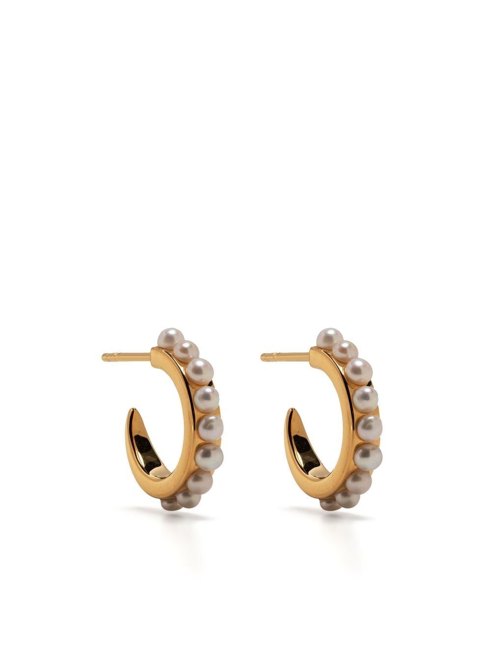 Rachel Jackson pearl-detail hoop earring - Gold von Rachel Jackson