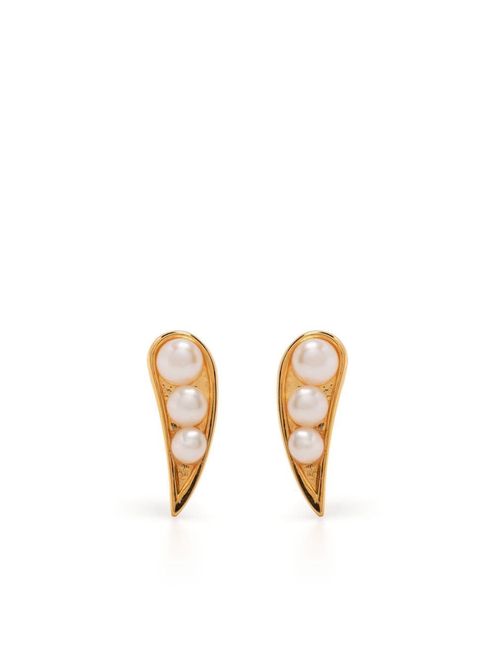 Rachel Jackson pearl-embellished stud earrings - Gold von Rachel Jackson